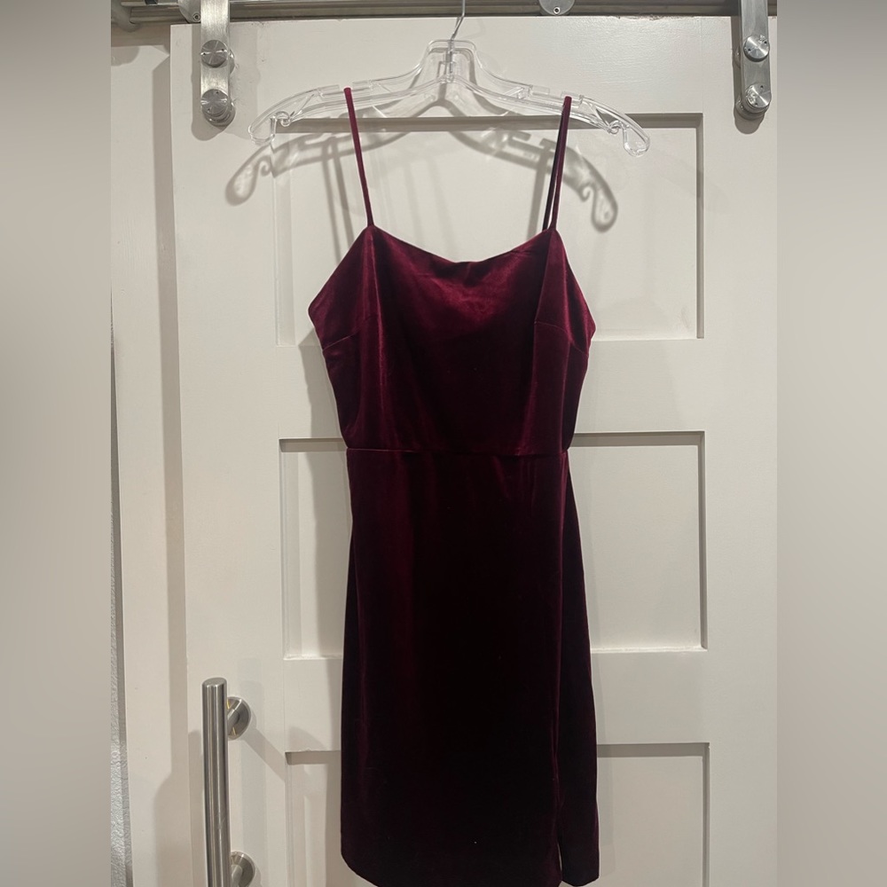 Velvet mini dress
